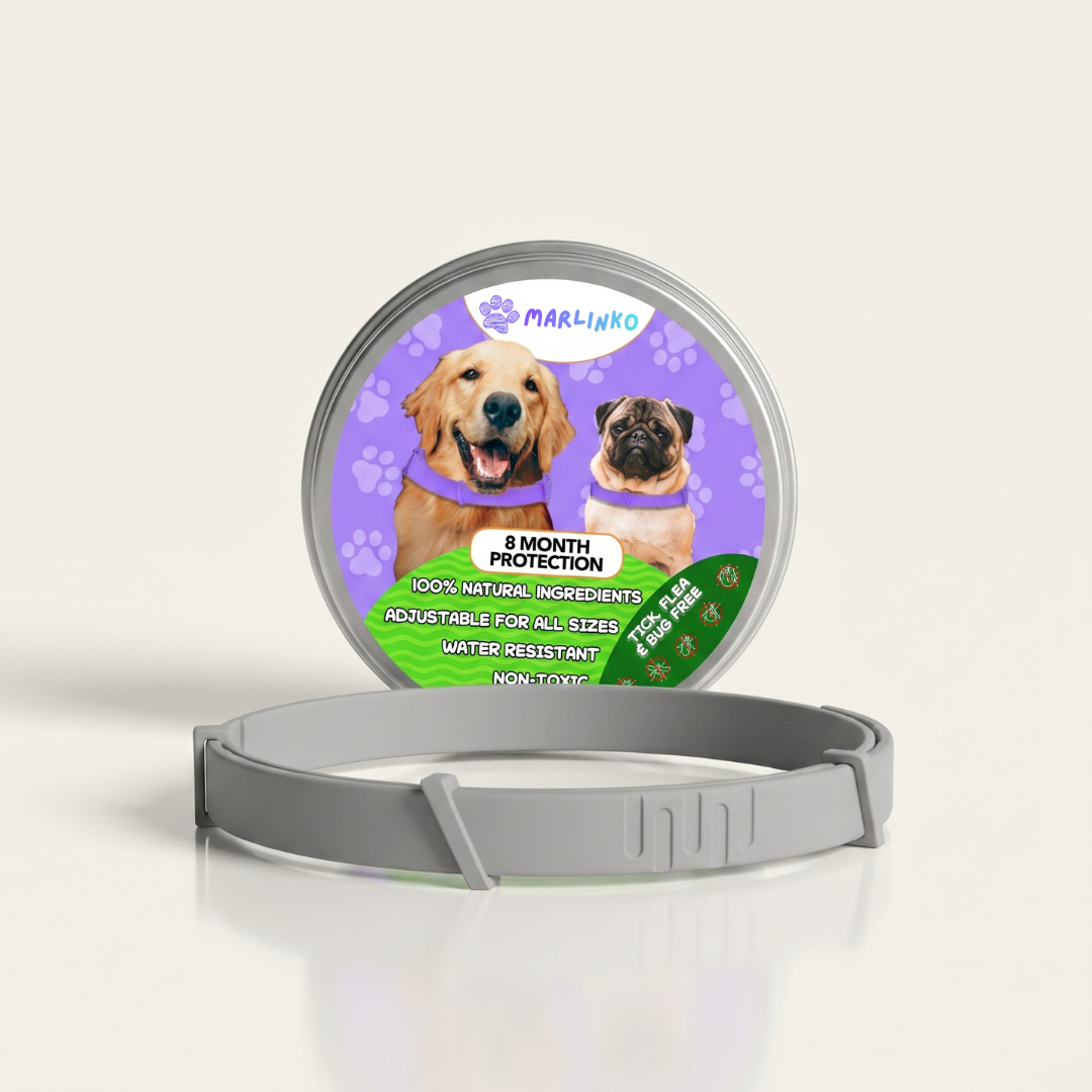 Marlinko Pets™ - All Natural Protection (8 Months Tick and Flea Collar for Dogs)