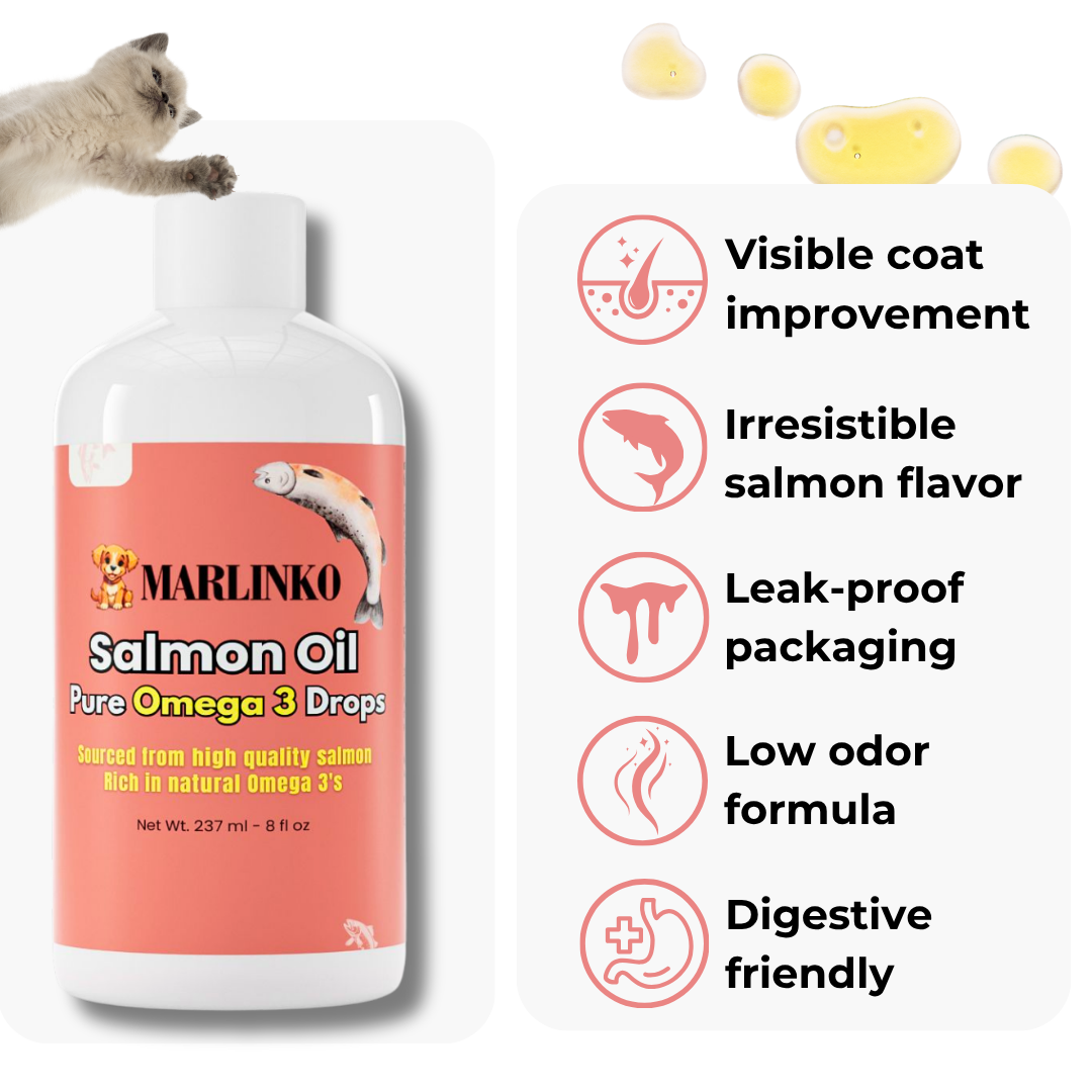 Pure Omega 3 Salmon Oil (For Cats)