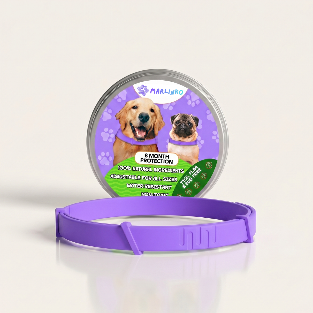 Marlinko Pets™ - All Natural Protection (8 Months Tick and Flea Collar for Dogs)