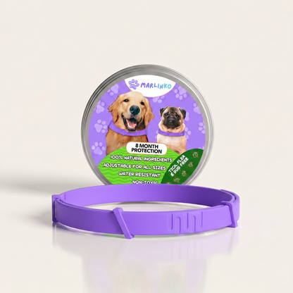 Marlinko Pets™ - All Natural Protection (8 Months Tick and Flea Collar for Dogs)