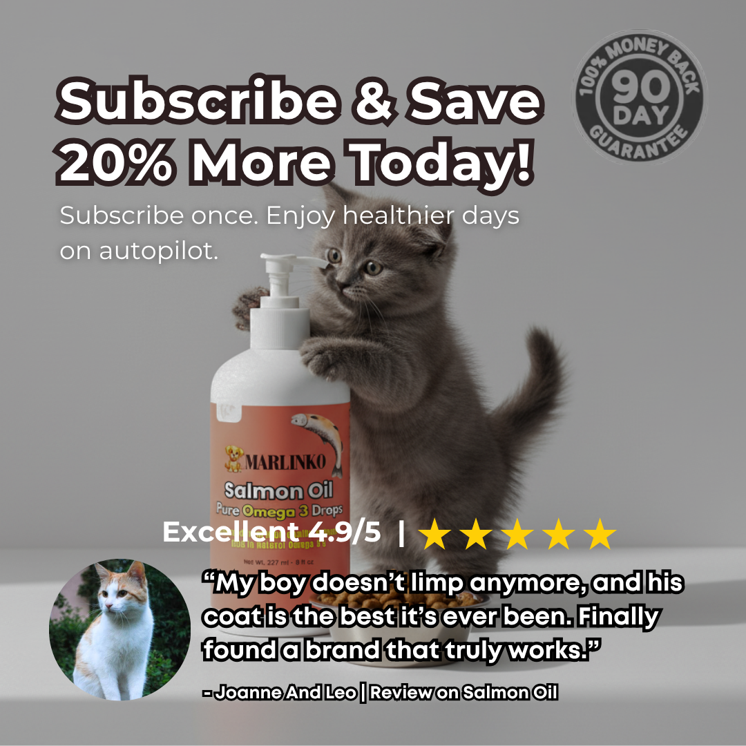Pure Omega 3 Salmon Oil (For Cats)