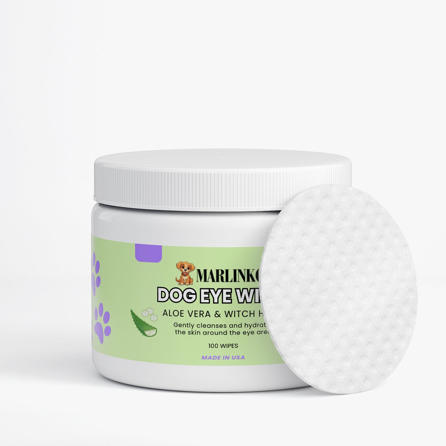 Dog Eye Cleaner Wipes (100 Soft Wipes)