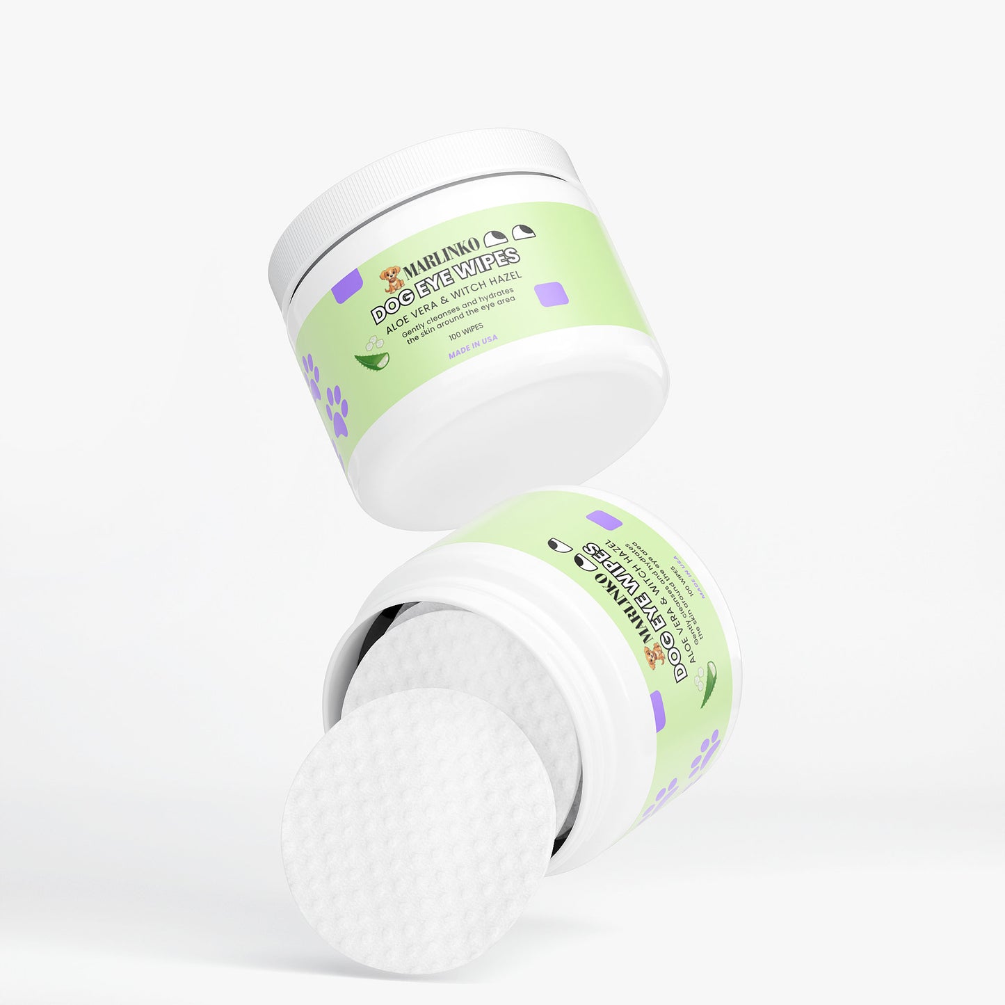 Dog Eye Cleaner Wipes (100 Soft Wipes)