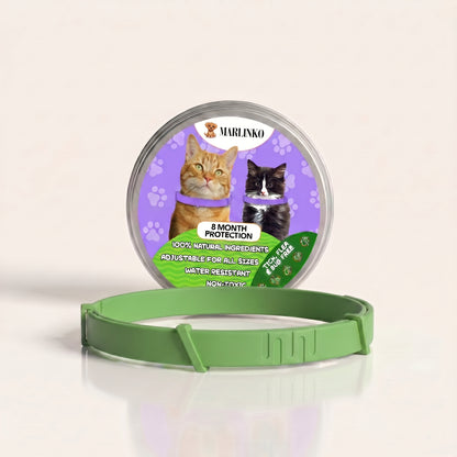 Marlinko Pets™ - All Natural Calming Cat Collar (8 Months Tick & Flea Free)